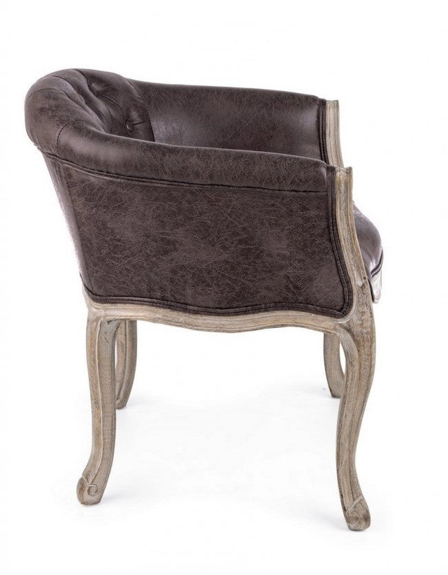 Set 2 Poltrone 60x60x70h cm Diva Dark