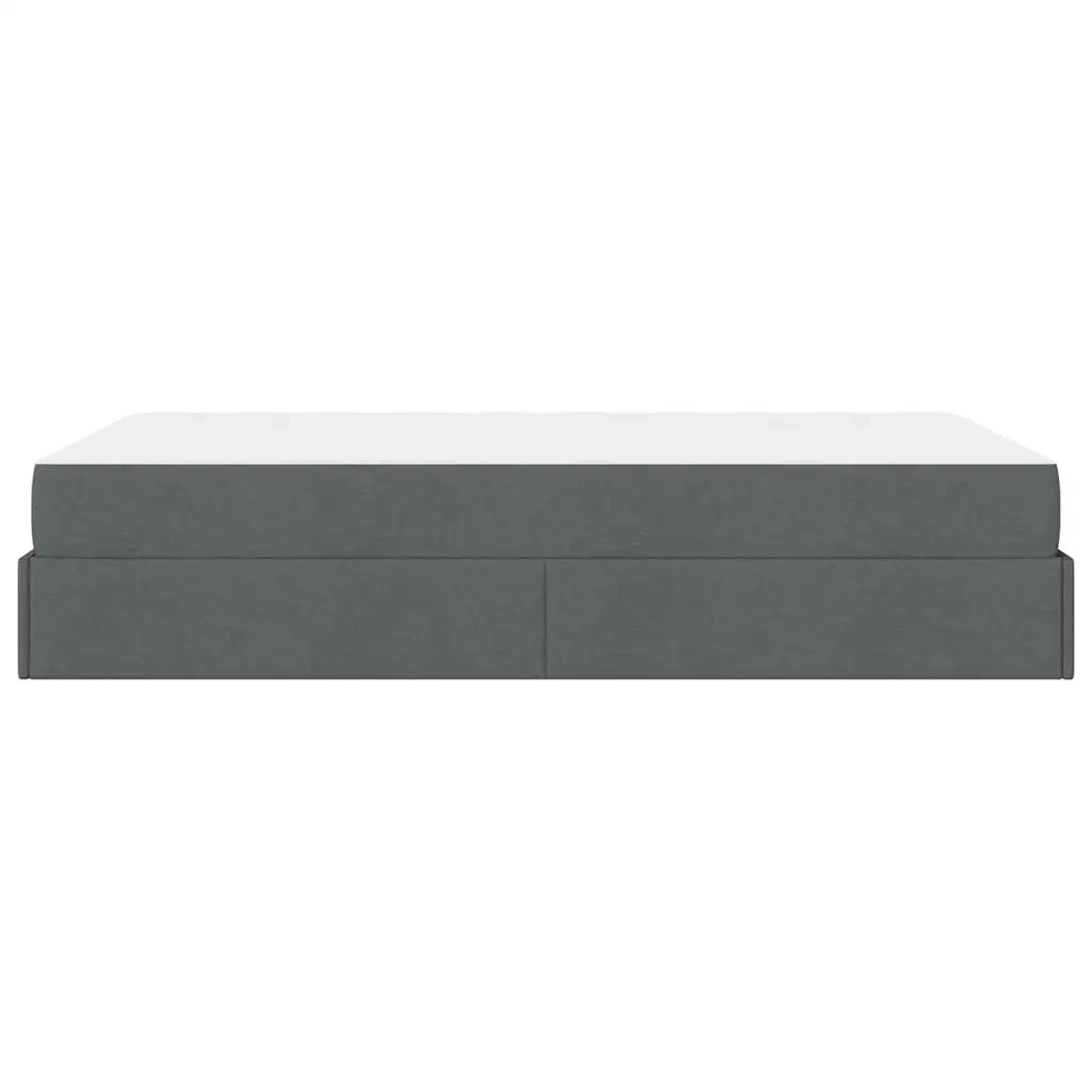 vidaXL Struttura del letto Grigio scuro 120 x 200 cm Tessuto