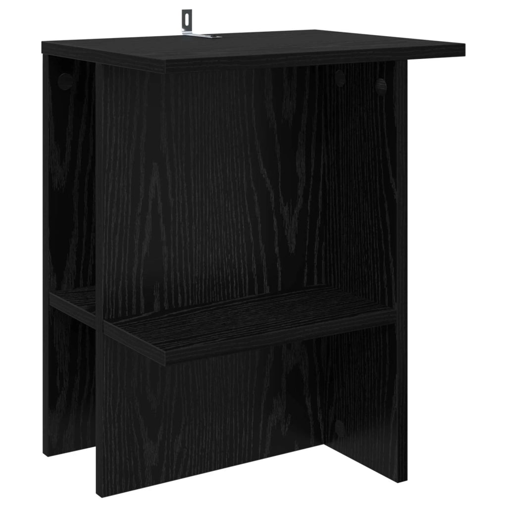 Tavolino da salotto Rovere Nero 40 x 30 x 49 cm 8001065