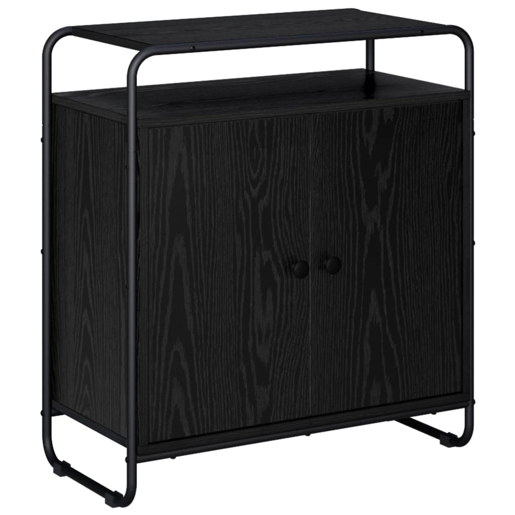Credenza Rovere Nero 68 x 35 x 75 cm Legno ingegnerizzato 8007978