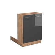 Vicco Isola cucina Antracite lucido 60 cm senza piano di lavoro