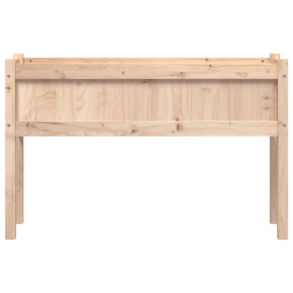 Fioriera Giardino con Gambe-Vaso da Esterno-Contenitore per Piante 110x31x70 cm Legno Massello Pino