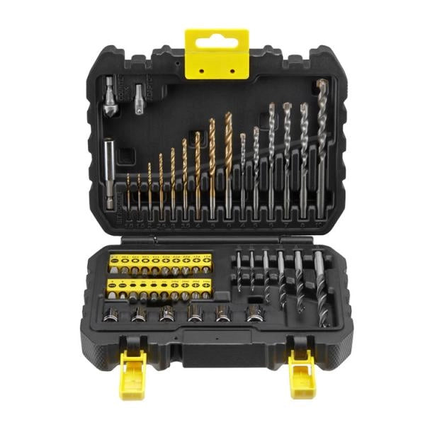 Accessori per elettroutensili set 50 punte/inserti per forare e avvitare sta88546-xj stanley