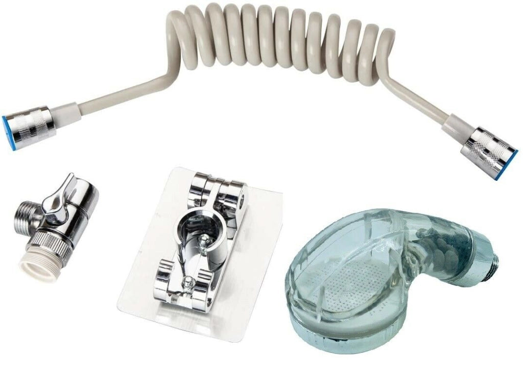 Set doccetta da lavabo per lavandino e bagno con doccia e tubo flessibile 3 IN 1
