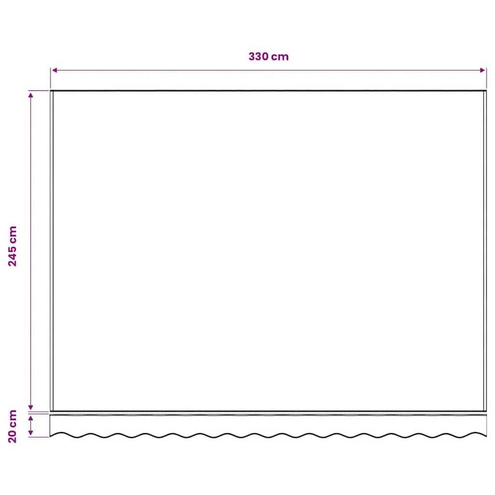 Awning Fabric, Burgundy Red, 3.5 X 2.5 M