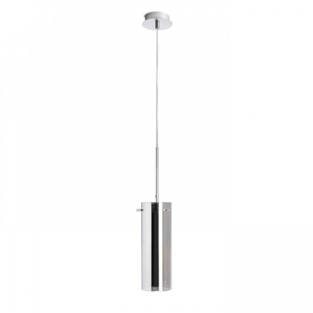 Lampadario Lampada SANSSOUCI I a sospensione vetro cromato 230V E27 42W