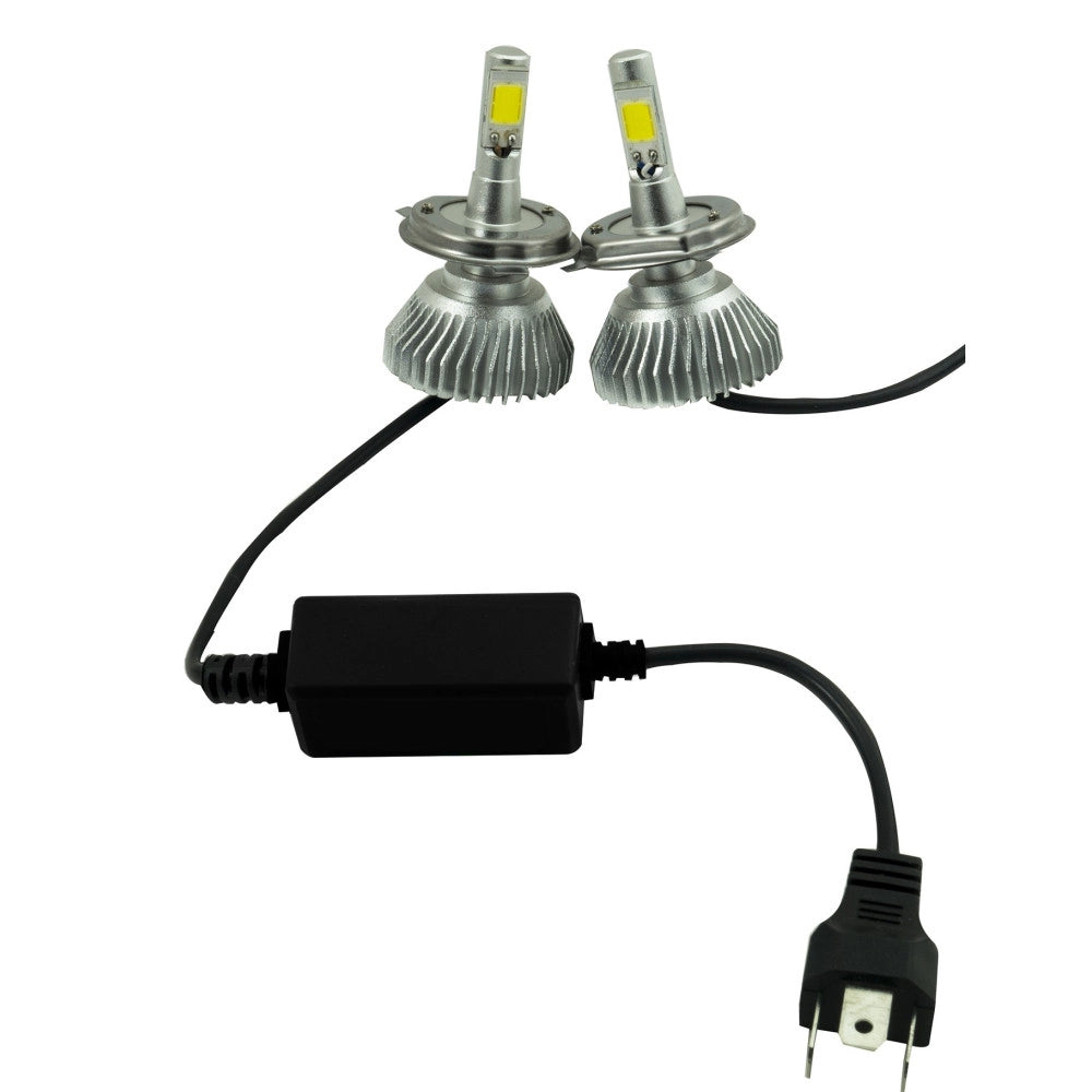 Trade Shop - Kit H4 Lampade A Led Cree Full Led 2800 Lumen 6000k 20w Led Driver Luce Bianca -