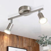 ZMH Faretto da soffitto moderni 2 luci GU10 rotativi 330° per soggiorno camera senza lampadina