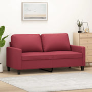 Divano a 2 Posti Rosso Vino 140 cm in Similpellecod mxl 128133