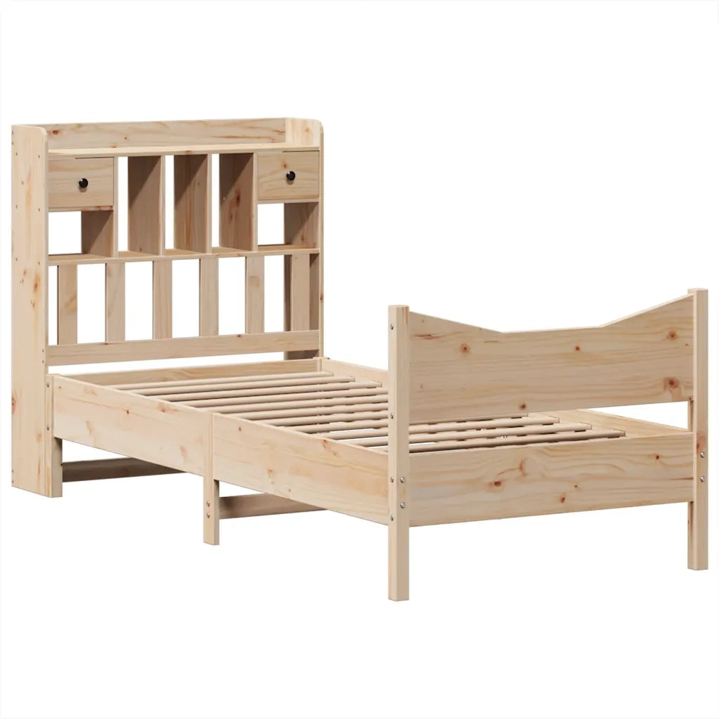 Giroletto senza Materasso 90x200 cm in Legno Massello di Pino