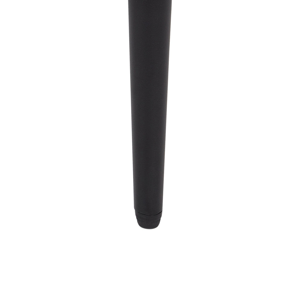 Set di 2 sedie da pranzo in ecopelle beige chiaro con gambe in acciaio nero senza braccioli set da pranzo salotto soggiorno moderno