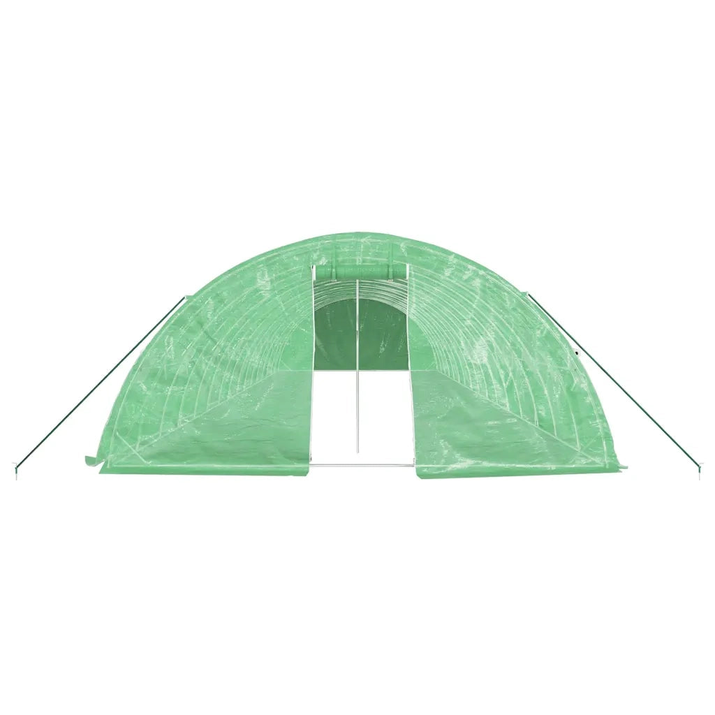Serra con Telaio in Acciaio Verde 80 mÂ² 16x5x2,3 m