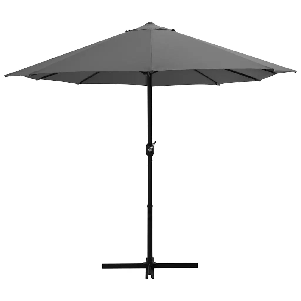 Ombrellone da Esterni-Ombrello da giardino con Palo in Alluminio 460x270cm Antracite