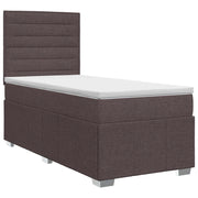 Letto box spring con materasso Marrone Scuro 100 x 200 cm 3454067