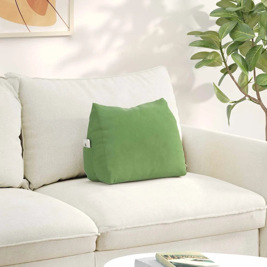 Cuscino per Schiena Verde chiaro 45 x 20 x 35 cm