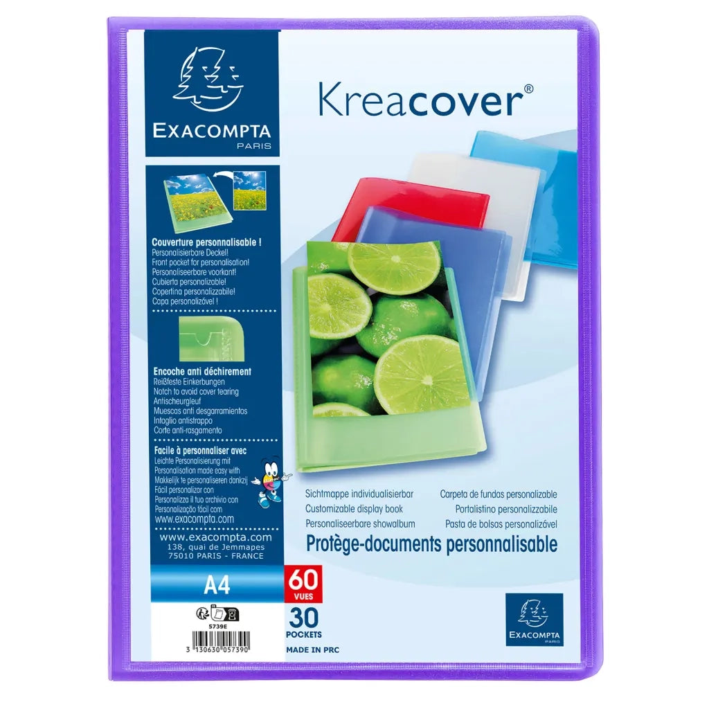 Exacompta Portalistini Kreacover A4 30 Tasche PP 12 pz 444616