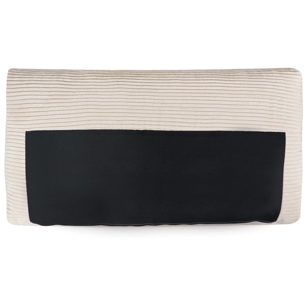 Divano angolare a destra Tappezzeria in corda jumbo beige chiaro Gambe in legno Elegante