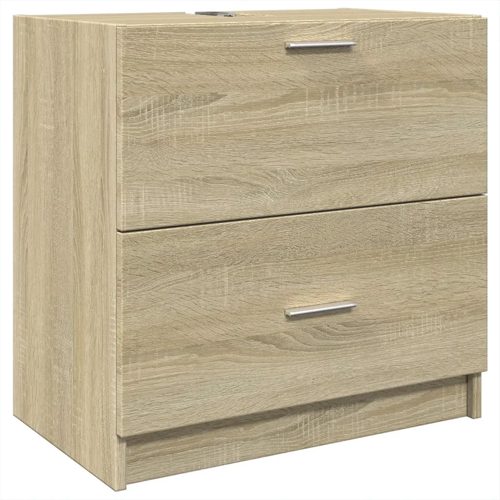 Mobile Sottolavabo Rovere Sonoma 59x37x59 cm in Truciolare 848110