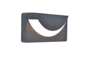 Applique esterna LED 14W 3000K IP54 alluminio grigio Lutec