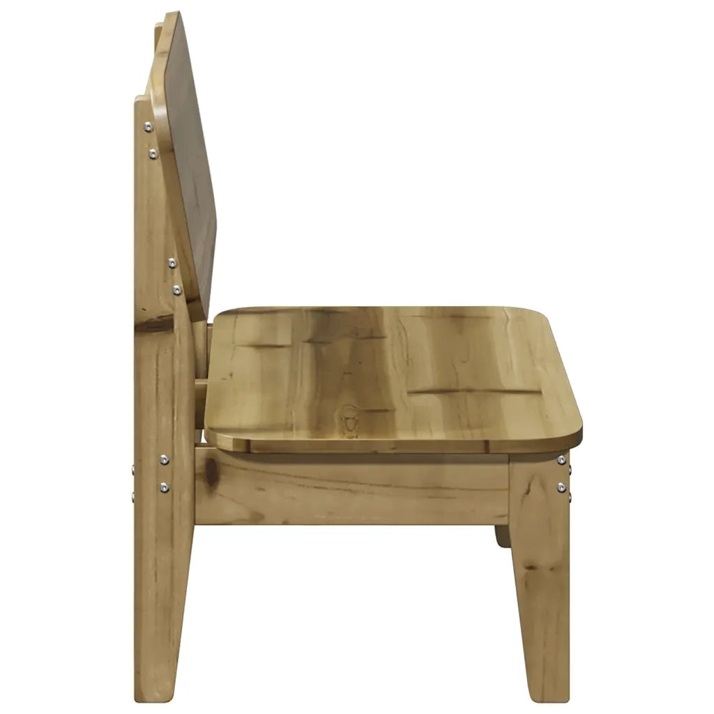 Sedia da Giardino 60x52,5x72 cm in Legno Impregnato di Pino