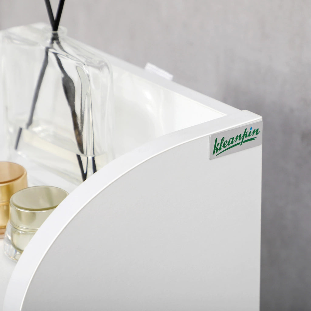 Armadietto Sottolavabo con Portarotoli ¨C Zephmum ¨C Bianco 23x18x100 cm