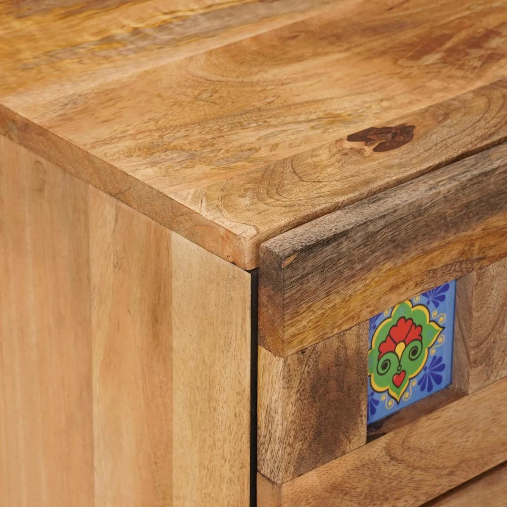 Armadio da Notte con cassetto Naturale 50 x 33 x 62 cm