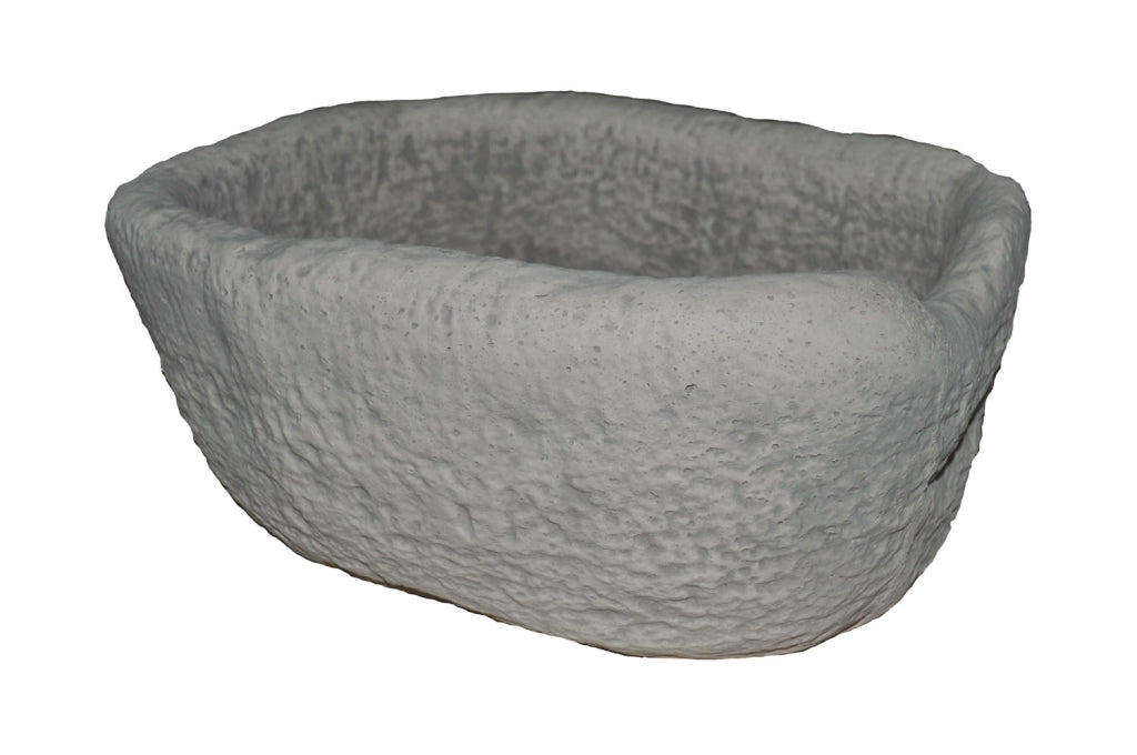 DECOGARDEN FIORIERA MORTAIO IN GRANULATO DI PIETRA ANTICA 47 X 37 X H20 CM