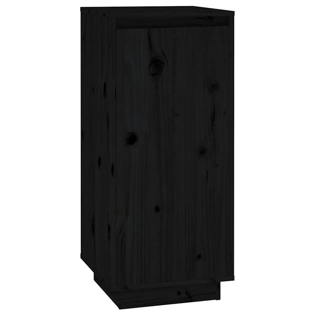 Scarpiera-Scaffale per scarpe Nera 35x35x80 cm in Legno Massello di Pino
