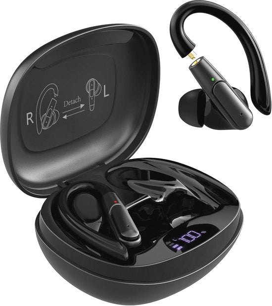 Cuffie In-Orecchio Bluetooth Senza Fili per Attività Sportive e Uso Giornaliero