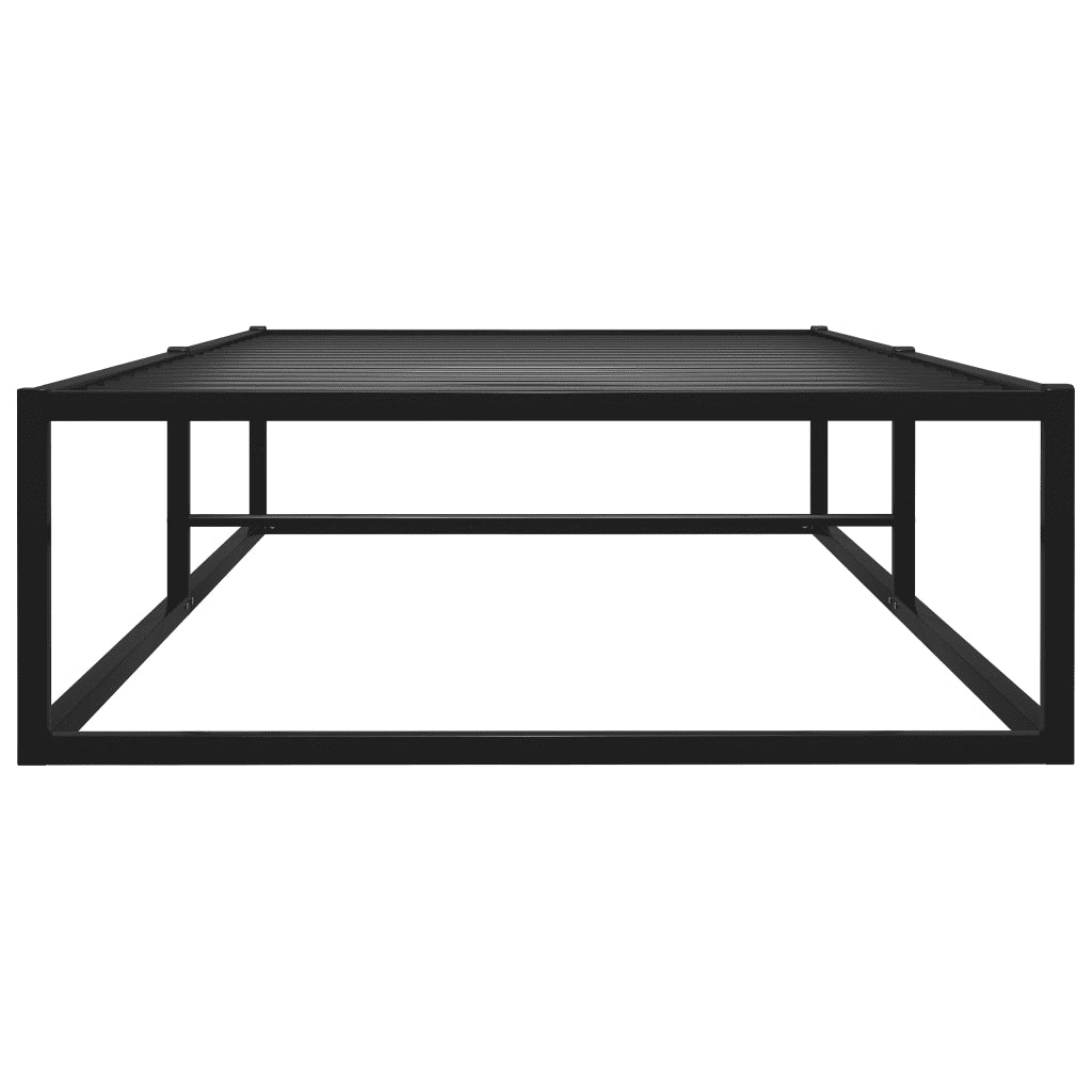 Giroletto-Struttura Letto Nero in Metallo 90x200 cm 674906