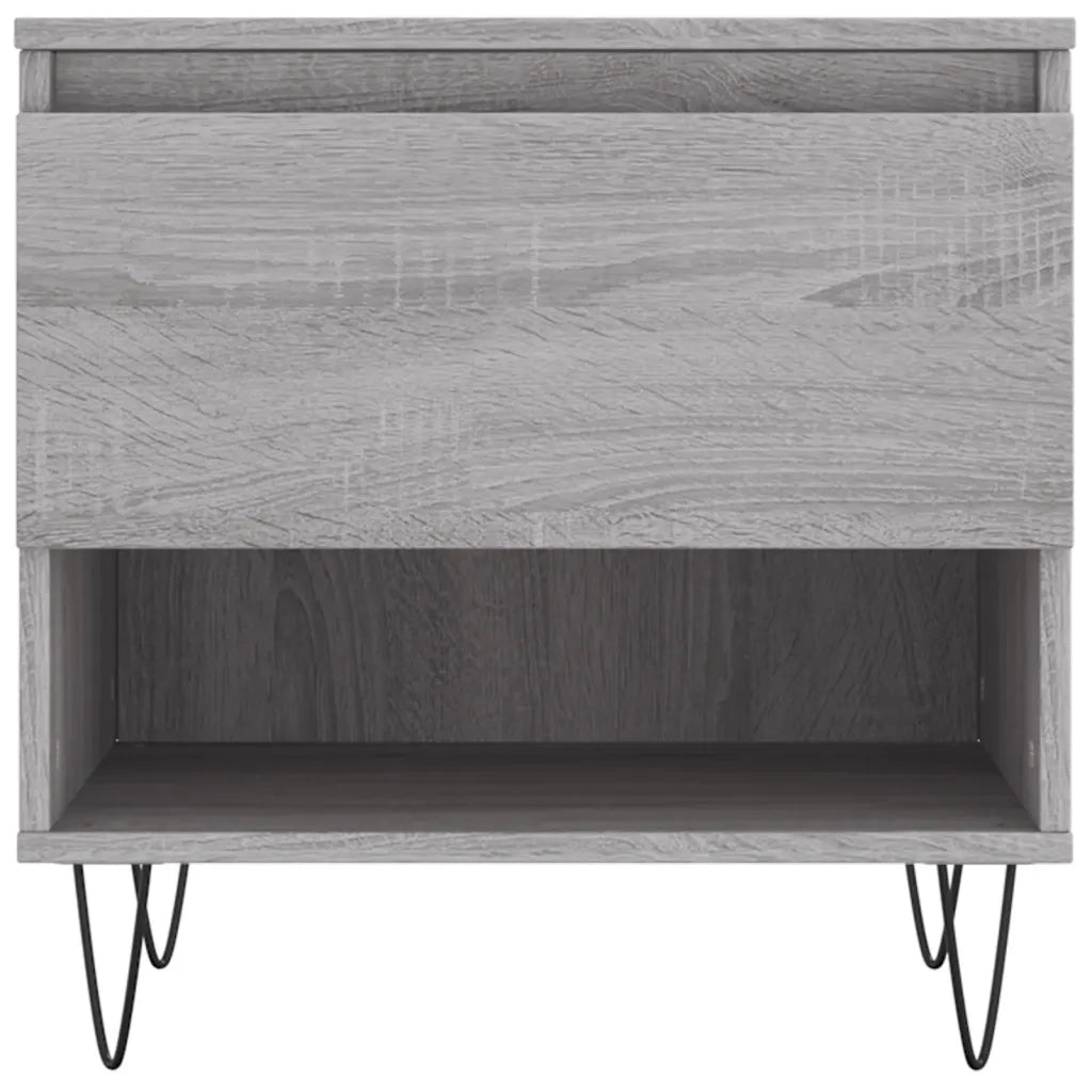 2 pz Tavolini salotto | Tavolino da caff¨¨ | Tavolino da Soggiorno Grigio Sonoma 50x46x50cm Legno Multistrato
