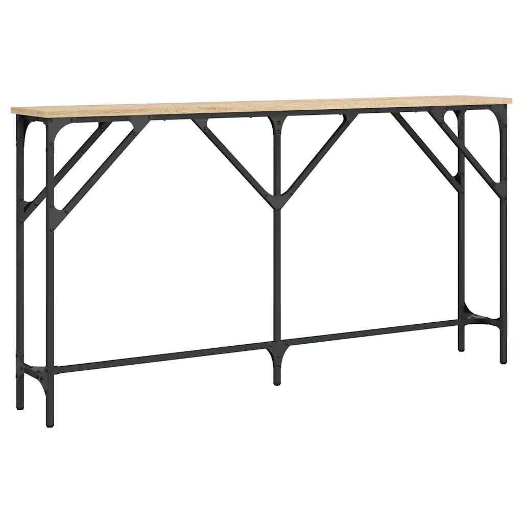 Tavolino Consolle | Tavolo d'Ingresso Rovere Sonoma 140x23x75 cm Legno Multistrato