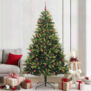 Albero di Natale Artificiale a Cerniera con 300 LED 210 cm