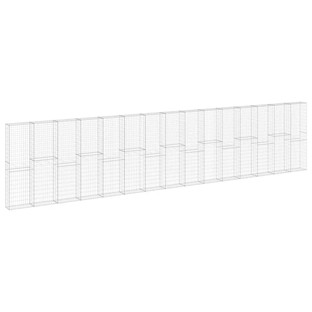 Gabbione in Acciaio Zincato Coperto 900x30x200 cm