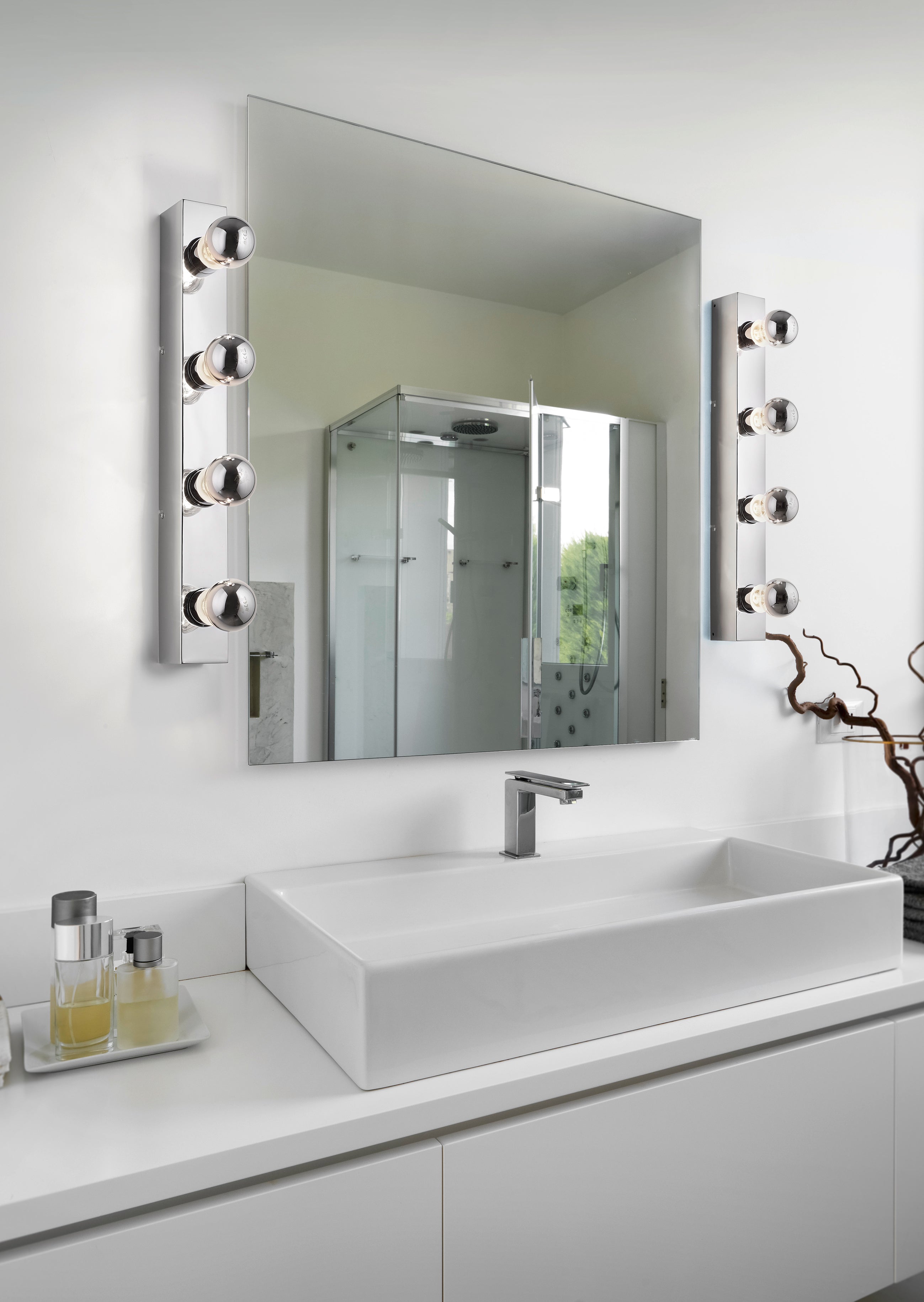 Applique da Interno  E27 in Metallo Cromo