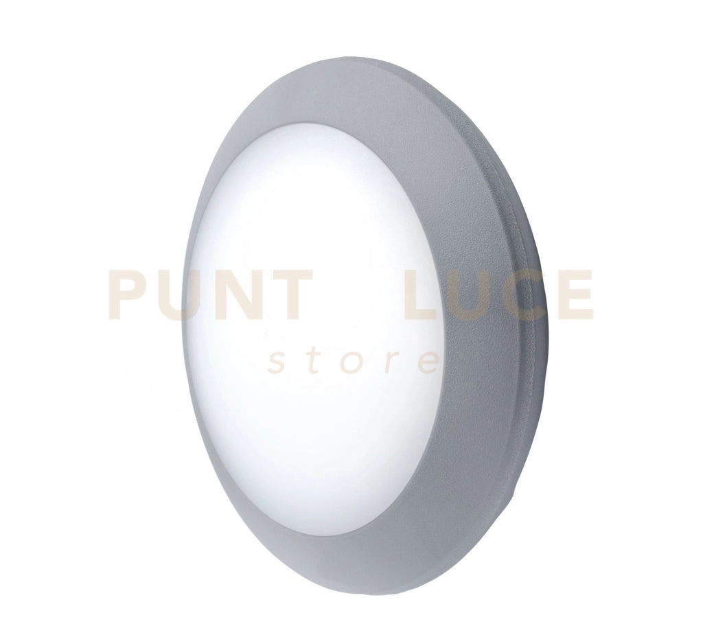 VERONA APPLIQUE PLAFONIERA D27 CM 1 LUCE ATTACCO E27 GRIGIO IP66