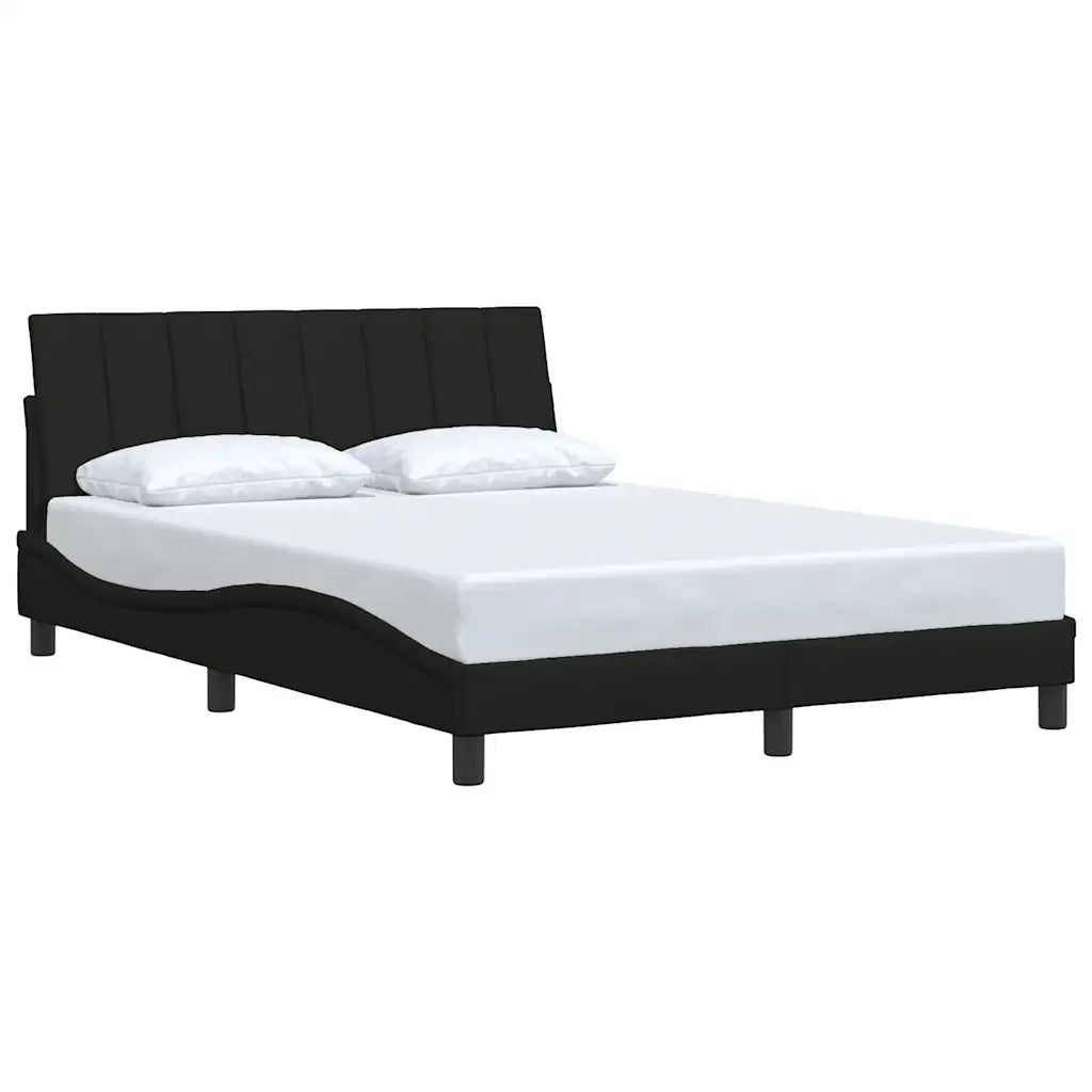 Giroletto senza Materasso Hanko Nero 140x200 cm in Tessuto