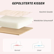 SEDIA Ufficio Ergonomica Girevole 58x67x91-99 cm Bouclé Crema
