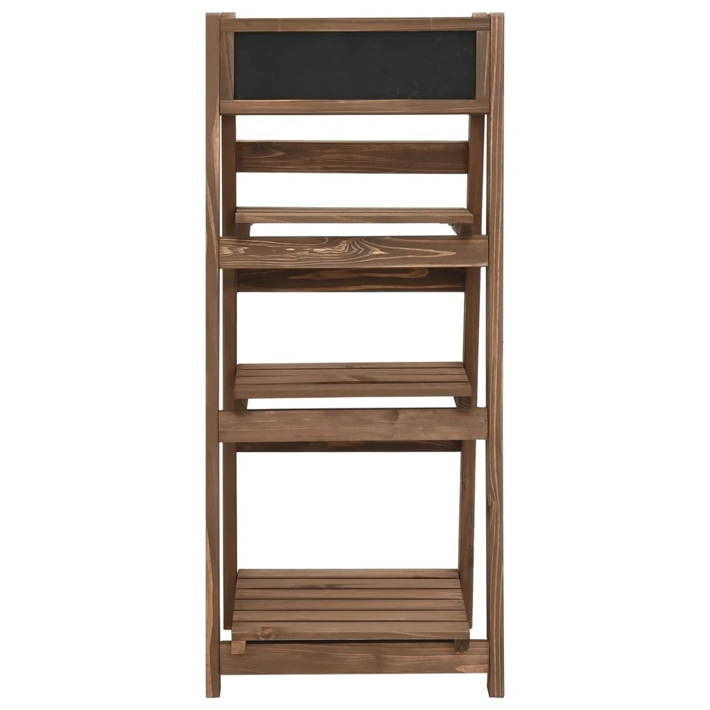 Portavasi/fioriera a 3 ripiani con ripiano 40 x 30 x 90 cm pino marrone 02_0045249