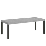 Tavolo Allungabile 160-420x90x77 cm Everyday Premium Cemento Gambe Antracite