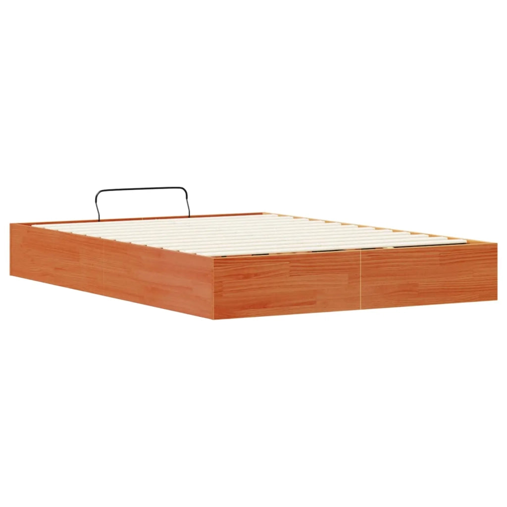 Telaio del Letto Ottomano con Ripostiglio Marrone Cera 3418779
