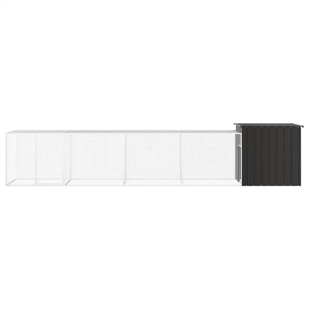 Gabbia per Polli Antracite 500x91x100 cm Acciaio Zincato cod mxl 41444