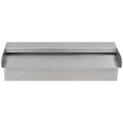 Fontana a Cascata per Giardino Rettangolare Acciaio Inox 30 cm 41665