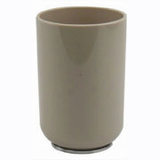 Trade Shop - Bicchiere Portaspazzolini Dentifricio Tortora Silver Accessori Arredo Bagno 69467 -