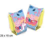 Trade Shop - Braccioli Gonfiabili Peppa Pig Mare Piscina Nuoto Per Bambini Manicotti 25x15cm -