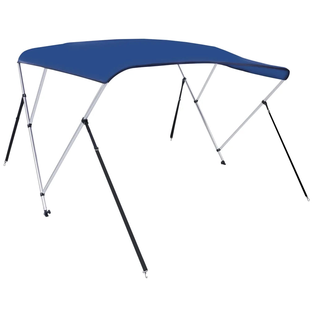 Bimini di Prua con Tendalino a 3 Archi Blu 183x196x137 cm cod mxl 69690