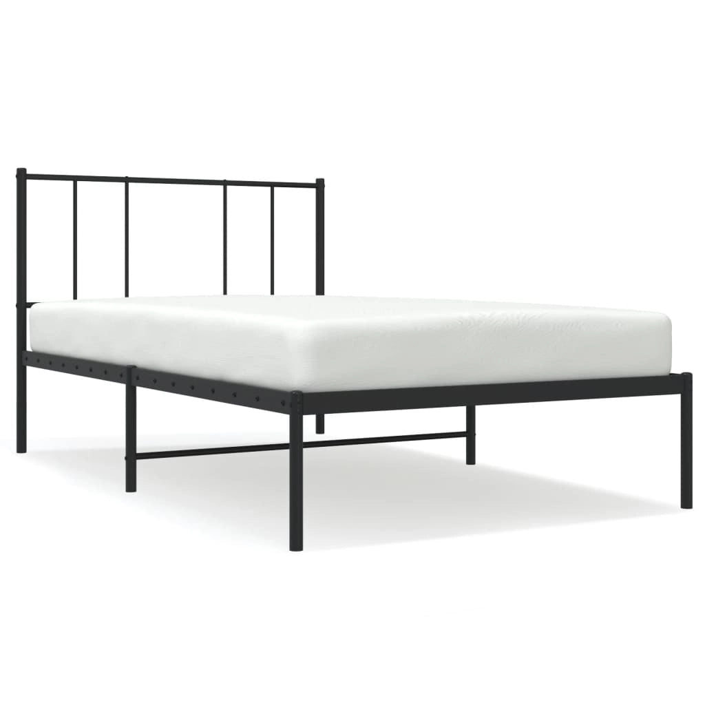 Giroletto con Testiera in Metallo Nero 107x203 cmcod mxl 129541