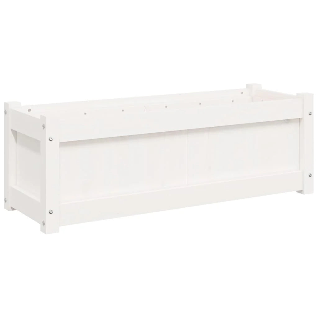 Fioriera aiuola rialzata fioriera aiuola giardino terrazza set da 2 legno massello di pino bianco 02_0039036