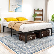 Struttura letto matrimoniale 140x200 cm in metallo con spazio salvaspazio