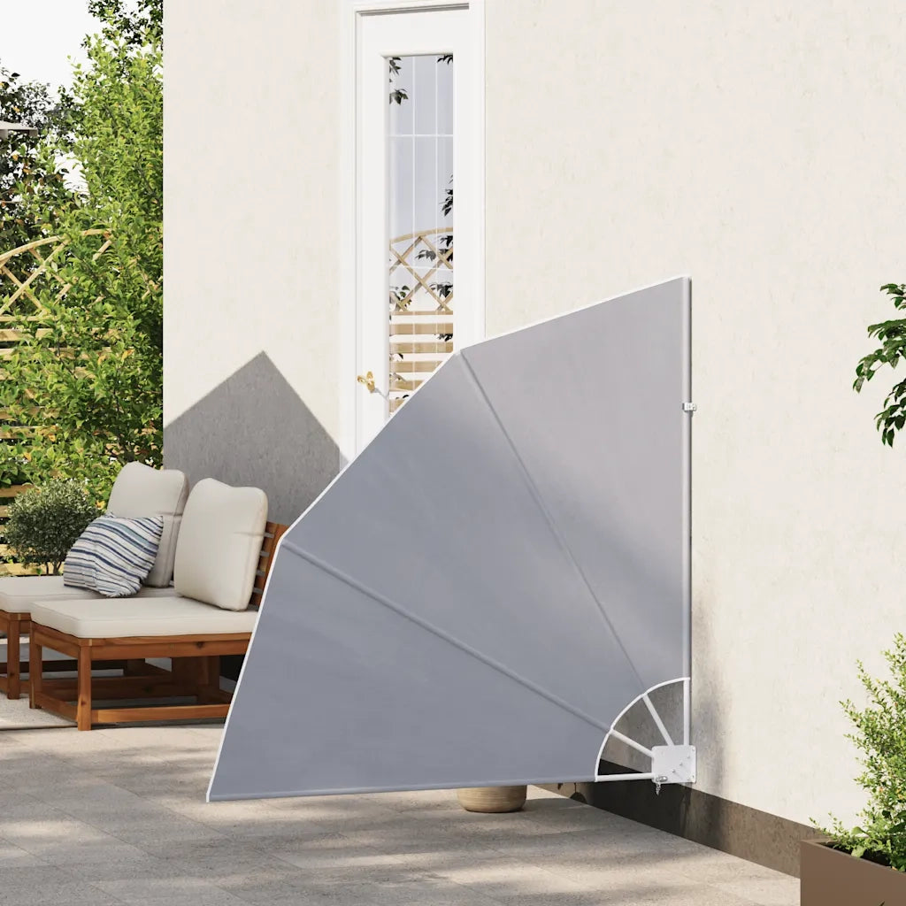 Tenda Laterale per Balcone Pieghevole-Tenda parasole per balcone Grigia 140x140 cm